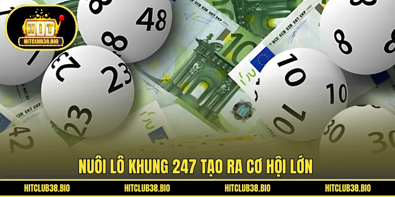 Nuôi lô khung 247 tạo ra cơ hội lớn 